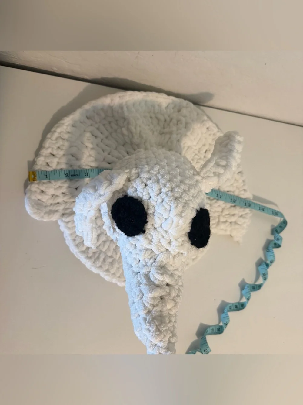 Hand-Crocheted Zero Plush – The Nightmare Before Christmas Ghost Dog – Handmade